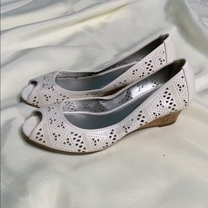 Baby Wedge White Shoe